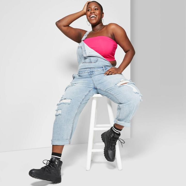 Target Women's Plus Size Tube Top - Wild Fable Pink
