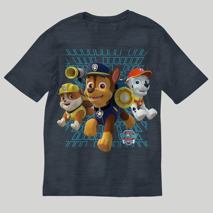 Boys' Paw Patrol Chase Short Sleeve T-shirt - Charcoal Heather