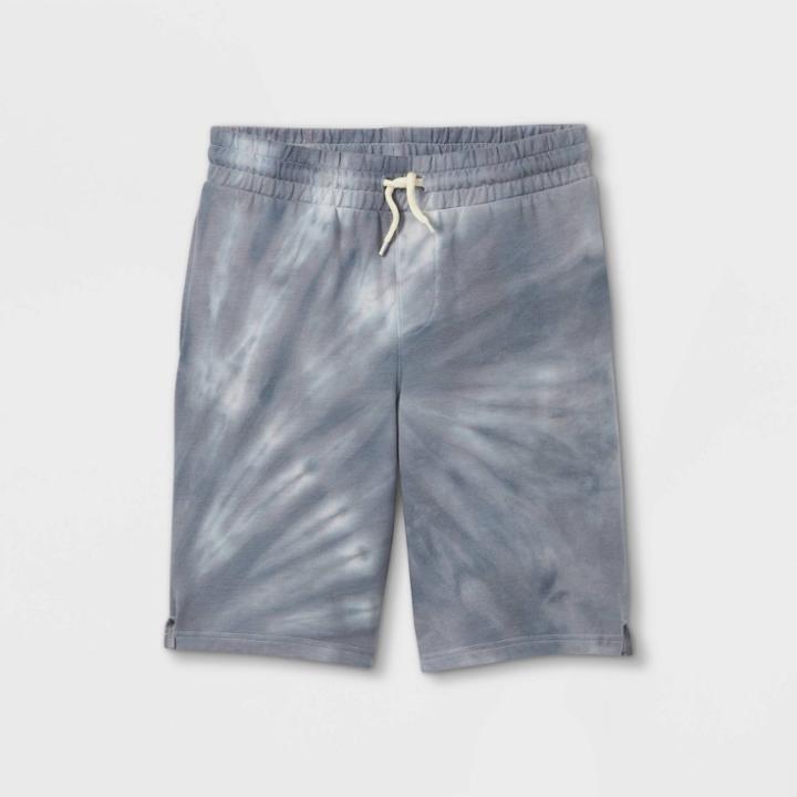 Boys' Tie-dye Knit Pull-on Shorts - Art Class Gray