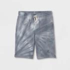 Boys' Tie-dye Knit Pull-on Shorts - Art Class Gray