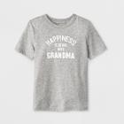 Kids' Short Sleeve 'happiness Is Being With Grandma' Graphic T-shirt - Cat & Jack Heather Gray