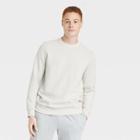Men's Cotton Fleece Crewneck Sweatshirt - All In Motion Cream