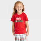 Toddler Holiday 'feliz Navidad' Matching Family Pajama T-shirt - Wondershop Red