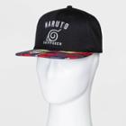 Men's Naruto Flat Brim Baseball Hat - Black