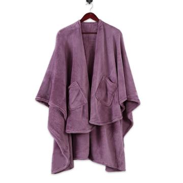 Better Living 58x64 Plush Wrap Wearable Blanket Purple - Better