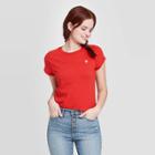 Women's Standard Fit Short Sleeve Crewneck T-shirt - Universal Thread Red