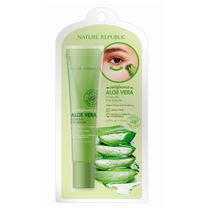 Nature Republic Aloe Vera Cooling Eye Serum Facial Treatment - .5 Fl Oz
