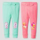 Oh Joy! Baby Girls' Floral Dot 2pk Pants Set - Coral