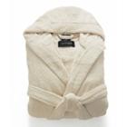 Turkish Terry Hood Bath Robe Ecru - Cassadecor, White