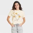 Hybrid Apparel Women's Mujer Fuerte Short Sleeve Graphic T-shirt - Cream