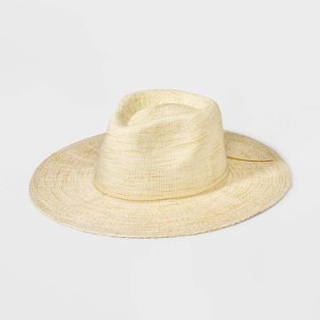 Women's Paper Straw Panama Hat - Universal Thread Off-white