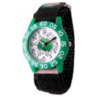 Boys' Marvel Emoji Hulk Fist Plastic Time Teacher Watch - Camo Green, Black