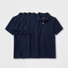 Petiteboys' 5pk Short Sleeve Uniform Polo Shirt - Cat & Jack Navy
