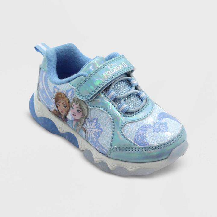 Disney Toddler Girls' Frozen Athletic Sneakers - Blue