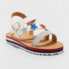 Toddler Girls' Aesha Stars Platform Glitter Striped - Cat & Jack
