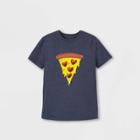 Boys' Pizza Hearts Graphic Short Sleeve T-shirt - Cat & Jack Navy