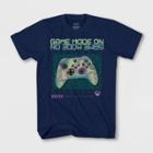 Boys' Xbox Game Mode Short Sleeve Graphic T-shirt - Navy Blue