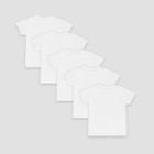 Hanes Toddler Boys' 5 Pack Crew T-shirt - White 4t, Toddler Boy's