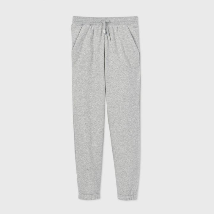 Girls' Fleece Pants - All In Motion Gray Heather