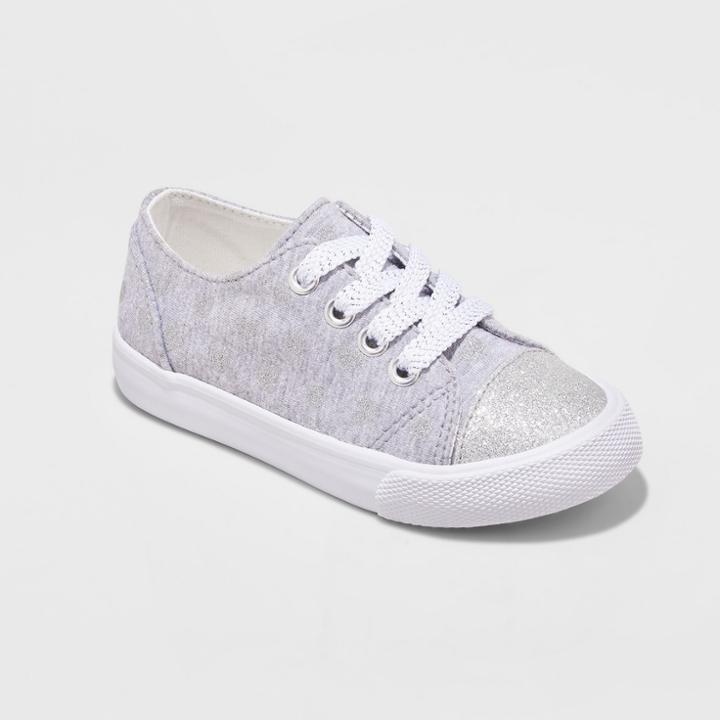 Toddler Girls' Aimee Low Top Sneakers - Cat & Jack Gray