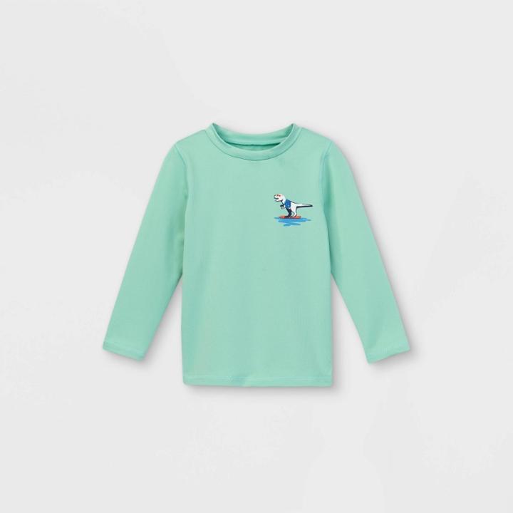 Toddler Boys' Dino Long Sleeve Rash Guard - Cat & Jack Blue