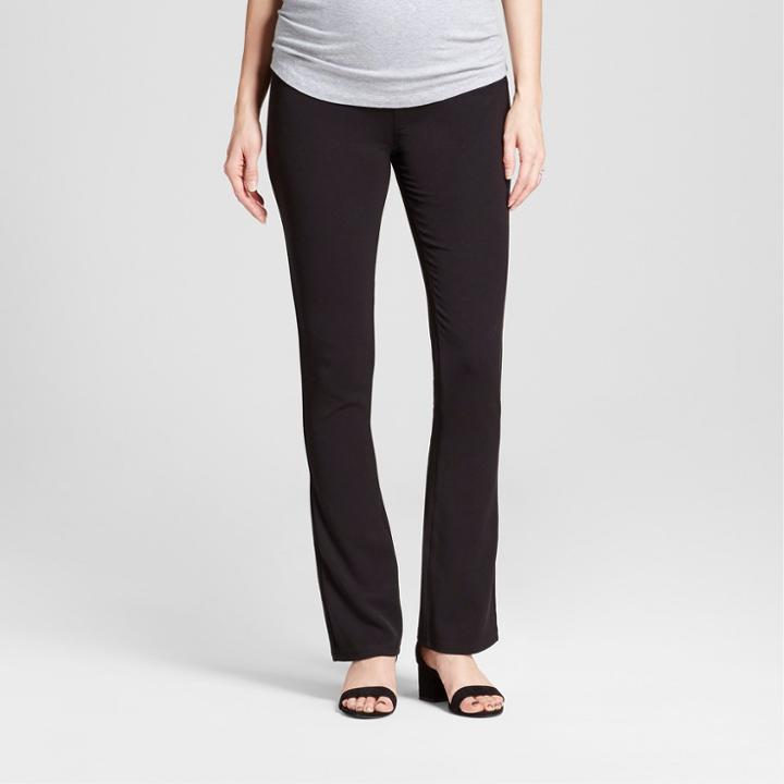Target Maternity Crossover Panel Bootcut Trouser - Isabel Maternity By Ingrid & Isabel Black