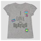 Toddler Girls' I Love The Beatles T-shirt Heather Gray