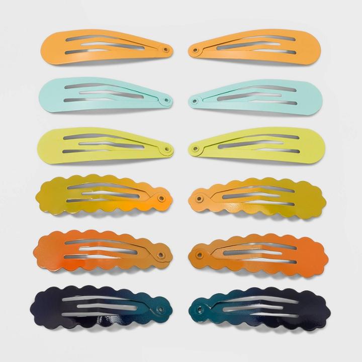 Bobbie Pin Clip Set 12pc - Wild Fable Earth Tones