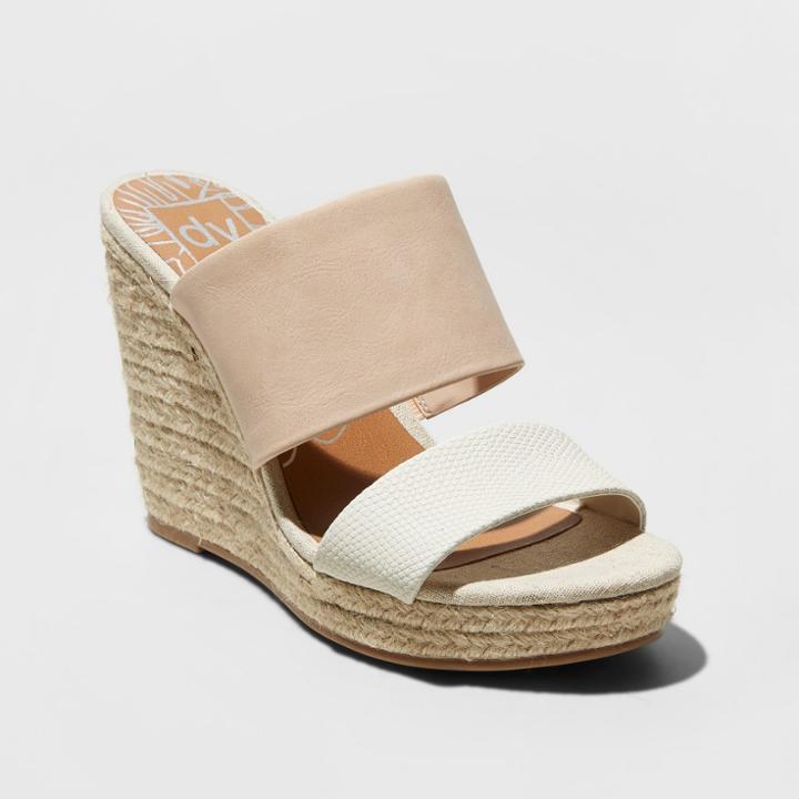 Women's Dv Adelina Two Band Wedge Espadrille Sandals - Blush