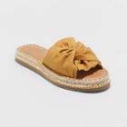 Women's Lila Knotted Espadrille Slide Sandals - Universal Thread Yellow
