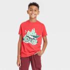 Boys' 'mountain Monster Truck' Short Sleeve Graphic T-shirt - Cat & Jack Red