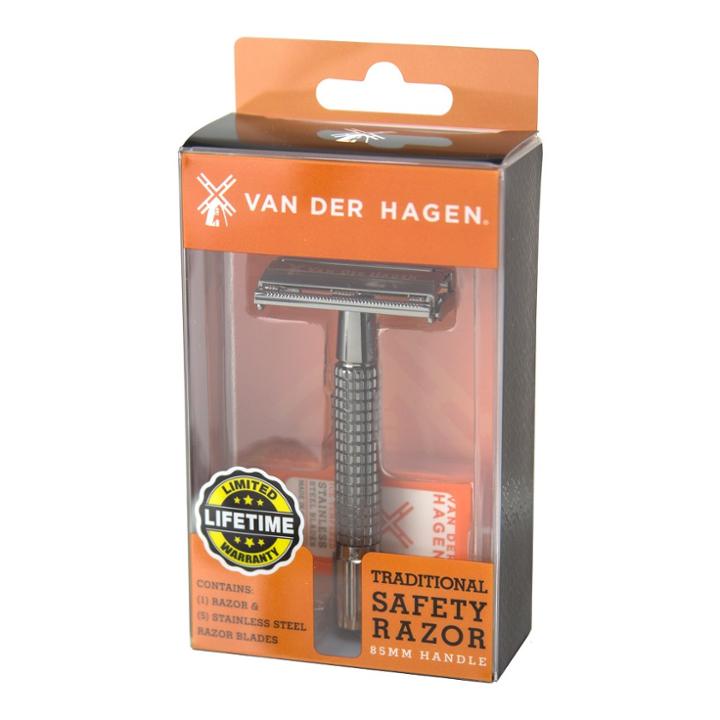 Van Der Hagen 85 Mm Gunmetal Safety Razor Blades