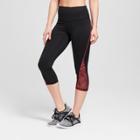 Women's Everyday High-waisted Palm Print Capri Leggings 20 - C9 Champion Black/razzle Pink