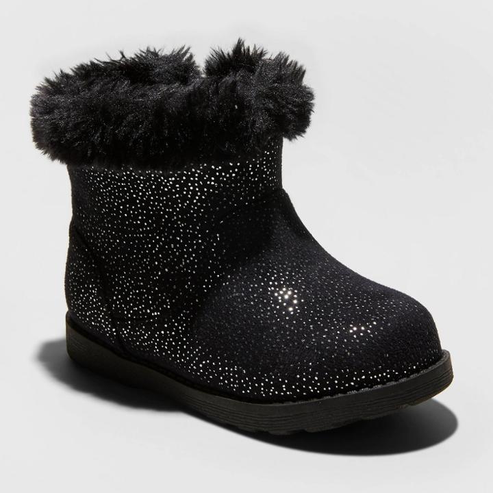 Toddler Girls' Oriole Fashion Boots - Cat & Jack Black