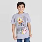 Petiteboys' Short Sleeve Nickelodeon Spongebob Squarepants Skateboard T-shirt - Gray