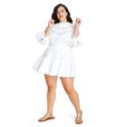 Women's Plus Size Talulah Pintuck Yoke Dress - Loveshackfancy For Target White