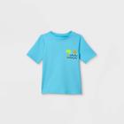Toddler Boys' Palm Tree Print Short Sleeve Rash Guard Swim Shirt - Cat & Jack