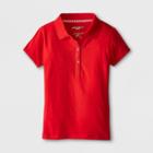 Eddie Bauer Girls' Stretch Knit Uniform Polo