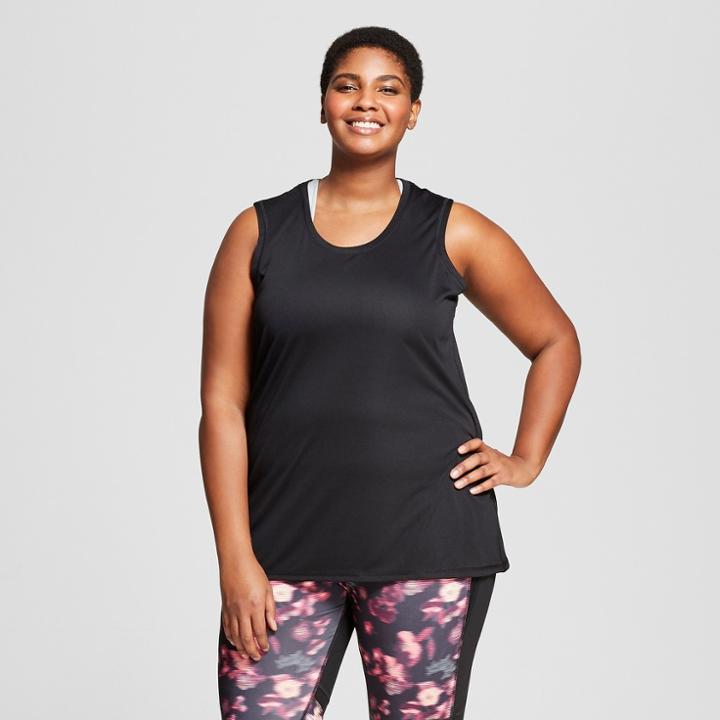 Women's Plus-size Sleeveless Tech T-shirt - C9 Champion Black