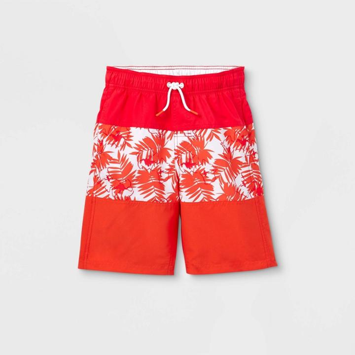 Boys' Colorblock Swim Trunks - Cat & Jack Orange