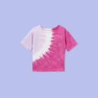 Girls' Short Sleeve Tie-dye T-shirt - More Than Magic Purple
