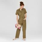 Women's Boiler Suit Coveralls - A New Day Olive