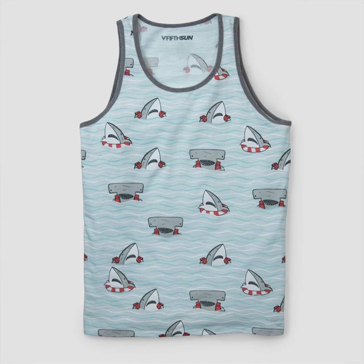 Fifth Sun Men's Shark Water Wings Sleeveless Tank Top