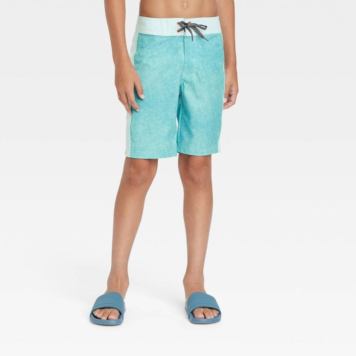 Boys' Textured Board Shorts - Art Class Blue