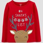Baby Girls' Christmas Reindeer T-shirt - Just One You Made By Carter's Red
