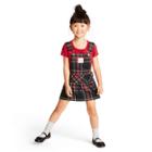Toddler Girls' Plaid Sleeveless Jumper Mini Dress - Harajuku Mini For Target Red/black