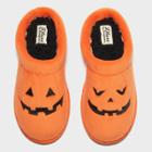 Adult's Dluxe By Dearfoams Halloween Pumpkin Slippers - Orange