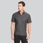 Van Heusen Men's Printed Classic Fit Short Sleeve Button-down Shirt -