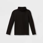 Girls' Turtleneck Long Sleeve Top - Cat & Jack Black