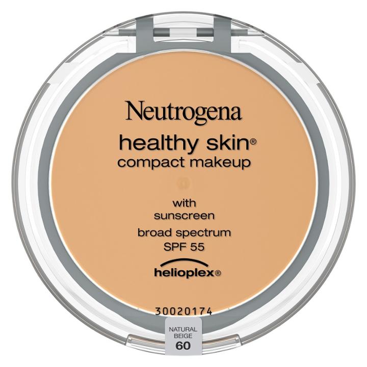 Neutrogena Healthy Skin Compact Makeup Broad Spectrum Spf 55 - 60 Natural Beige - 1.6oz, Natural Beige